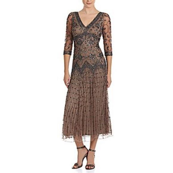 Vintage Pissaro nights sequin flappers gown size 12 - Picture 1 of 13